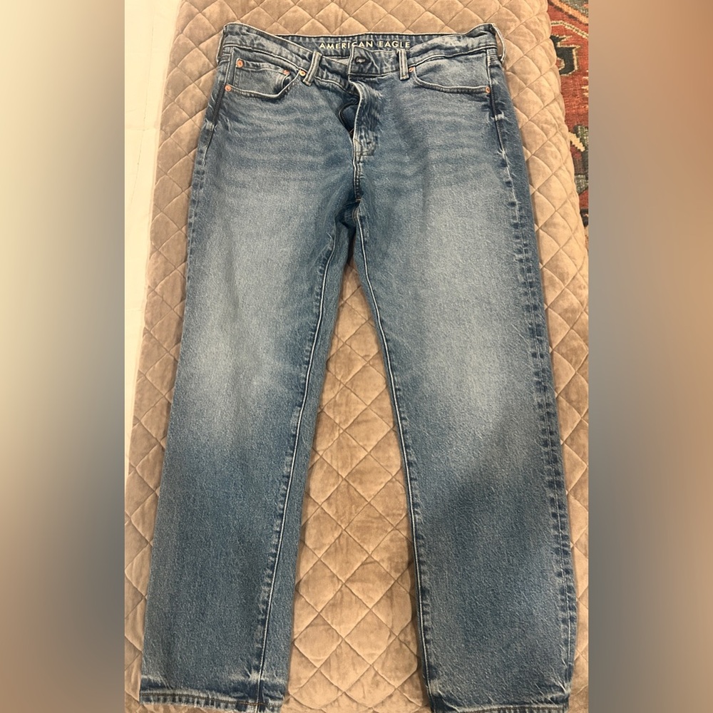 American Eagle Outfitters Light Blue Men's Straight Jeans